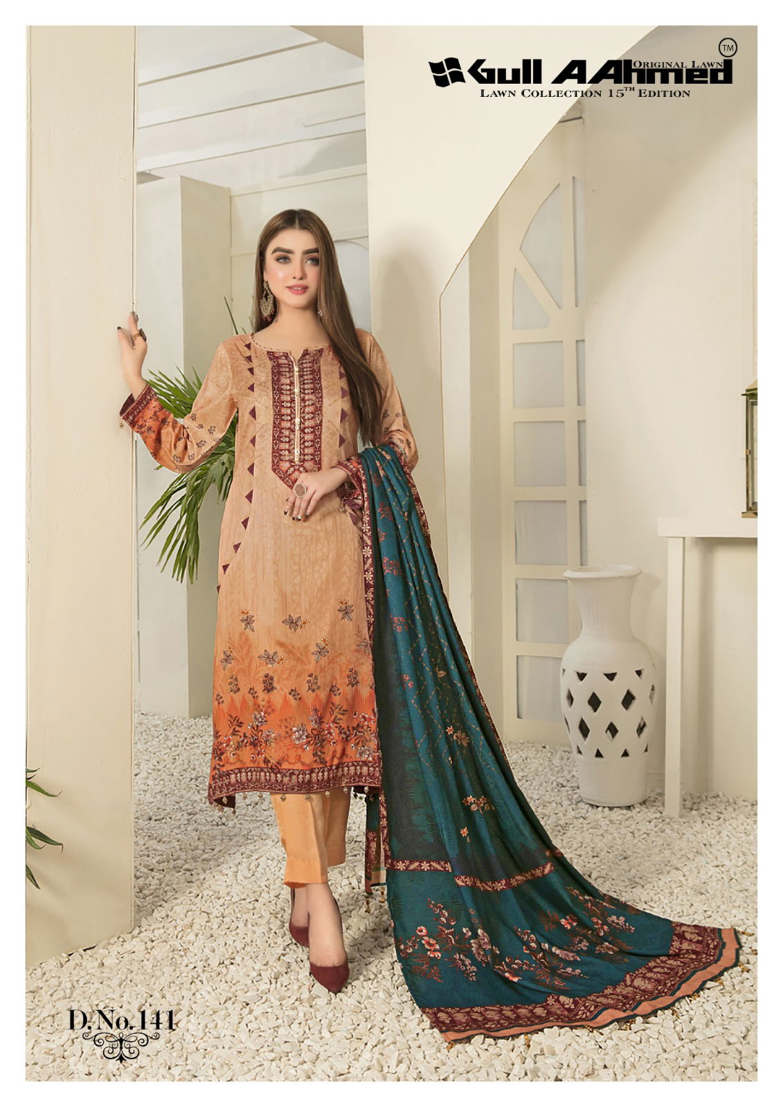 Gull A Ahmed Vol 15 Karachi Cotton Dress Material Catalog
